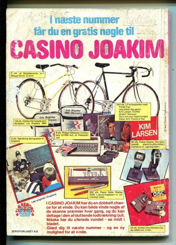 Onkel Joakim #120 1983-Disney-Danish-Uncle Scrooge-Carl Barks-Mickey Mouse-FR