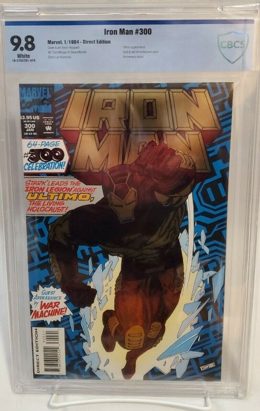 Iron Man #300 - CBCS 9.8 - NM/MT - White Pages - Collectors Edition