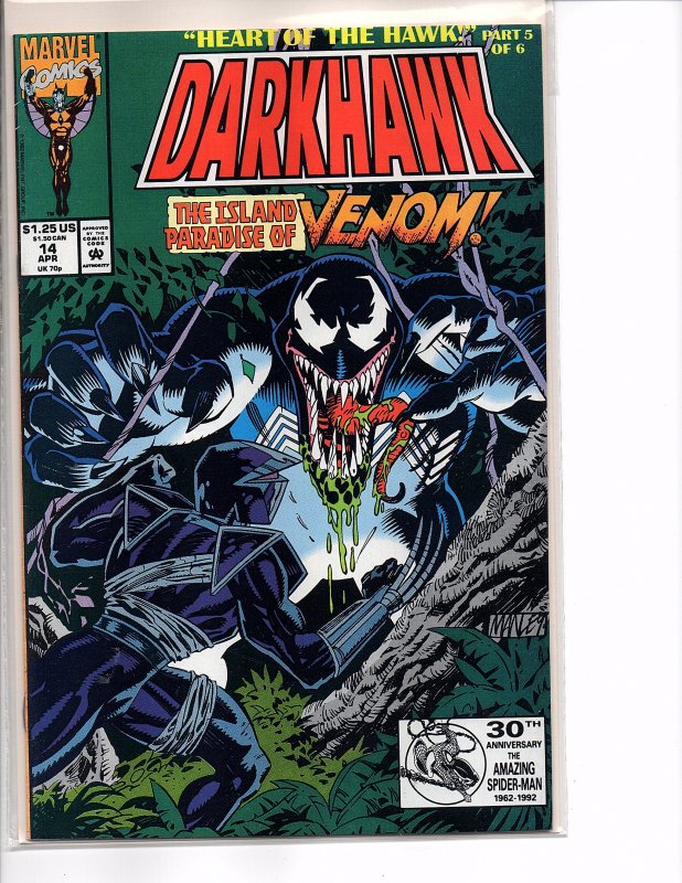 Marvel Comics Darkhawk #14 Venom Tombstone Lodestone NM