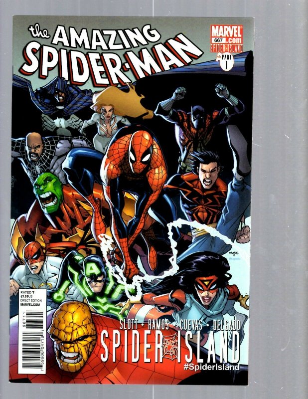 12 Comic Amazing Spider-Man 658 659 660 661 662 667 668 669 670 671 672 673 J448