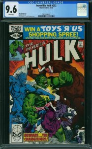 Incredible Hulk #252 (1980) CGC 9.6 NM+