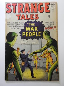 Strange Tales #93 (1962) The Wax People! VG- Condition! Tape pull