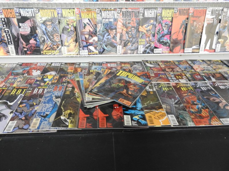 Huge Lot of 190 Comics W/ Batman and Nightwing! Avg. VF Condition!