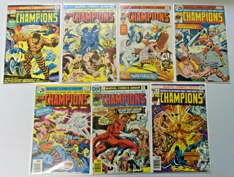 Champions, Set:#1-17 Missing:#3,11,14, Average 5.0 (Range 4.0-6.0) (1975)