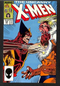 X-Men #222 VF- 7.5 Wolverine Vs. Sabretooth! Marvel Comics