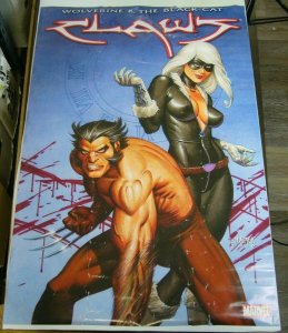 Wolverine and the Black Cat: Claws poster - 24 x 36 - joe linsner marvel 2010