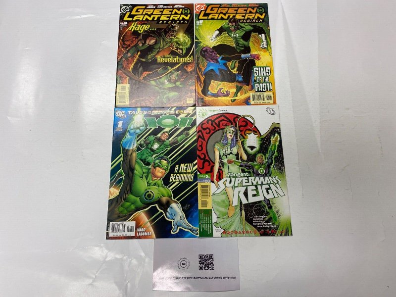 4 DC comic books Green Lantern Rebirth #4 5 Tales Ion #1 Tangent #2 88 KM19