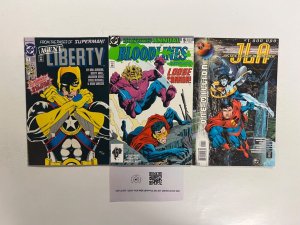 3 DC Comics JLA # 1 + Bloodlines # 5 + Agent Liberty # 1 Superman Robin 93 JS38