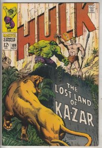 Incredible Hulk #109 (Nov-68) VG/FN Mid-Grade Hulk