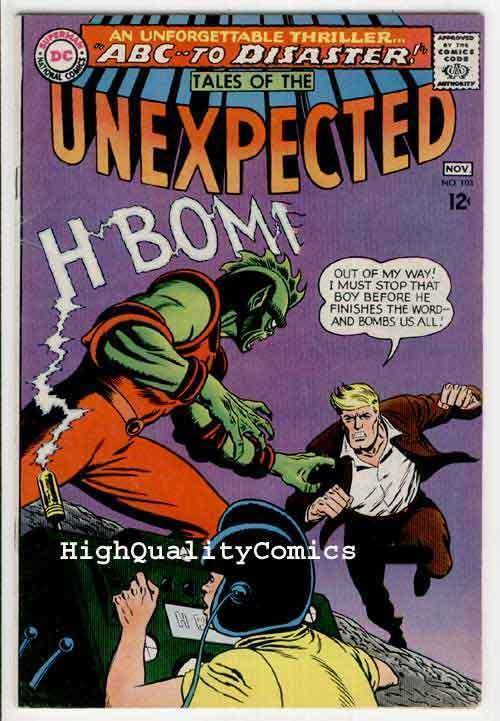 TALES of the UNEXPECTED #103, UnLucky, VF, H-Bomb, 1967, ABC to Disaster