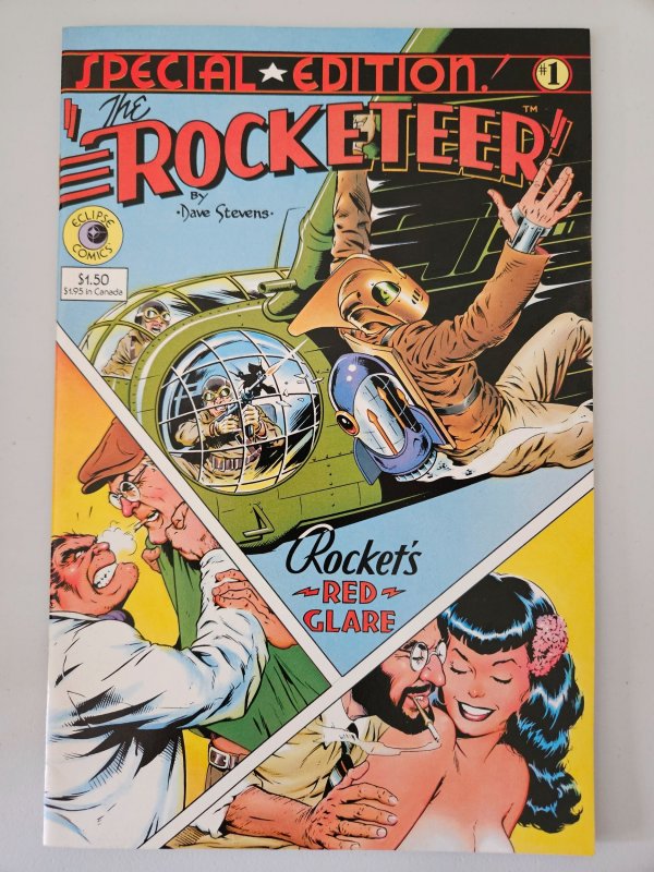 Rocketeer Special Edition 1 Dave Steven's art (Rust on staples) (1984)