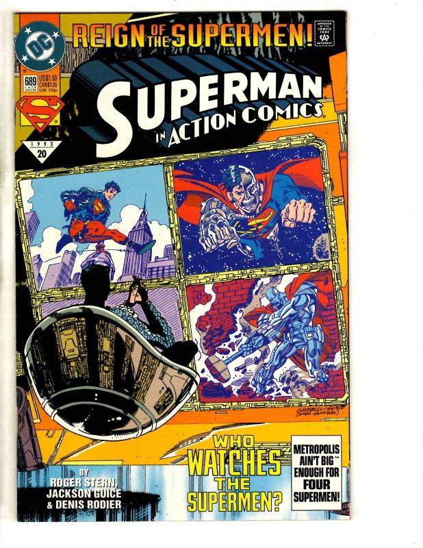 8 Action Comics Feat. Superman DC Comics # 684 685 686 687 (2) 688 689 690 CR12