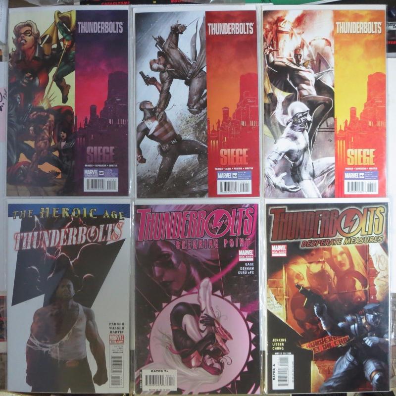 THUNDERBOLTS Lot of 63 books Marvel's Most Wanted Comics 1999-2012 VF-NM B&B 