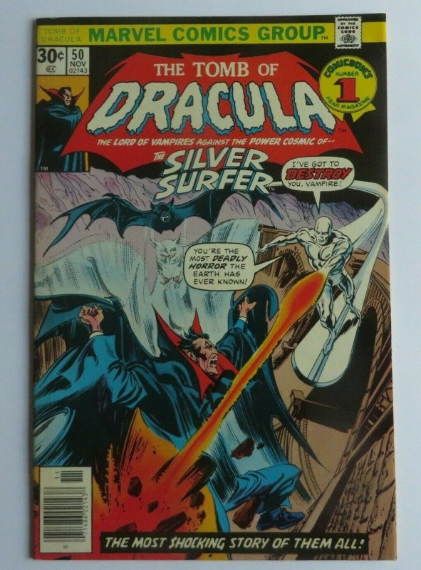 Tomb of Dracula #50 VF+ Silver Surfer Appearance Marvel Bronze Age Comic 1976