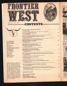 Frontier West 6/1972 -Norm Eastman cover art-1st Arizona Ranger-Lynch Law-Vig...