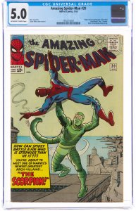 The Amazing Spider-Man #20 (Marvel,1965) CGC Graded 5.0