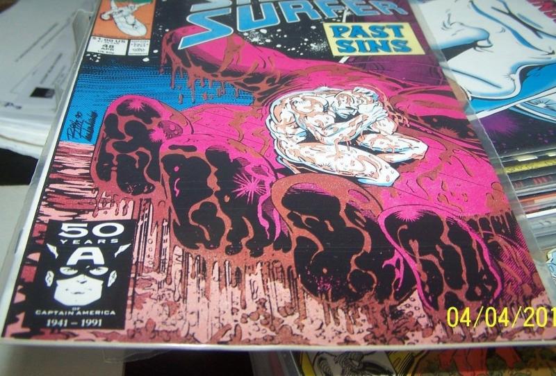 Silver Surfer #48 (Apr 1991, Marvel) GALACTUS + DRAX+warlock THANOS INFINITY