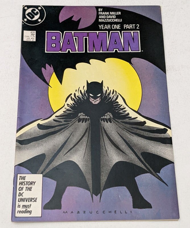 Batman #405 (Mar 1987, DC) FN+ 6.5 Frank Miller Year One  