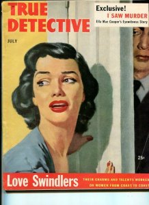 TRUE DETECTIVE -JUNE 1952-G/VG-HARD BOILED-SPICY-RAPE-MURDER-NARCOTICS G/VG