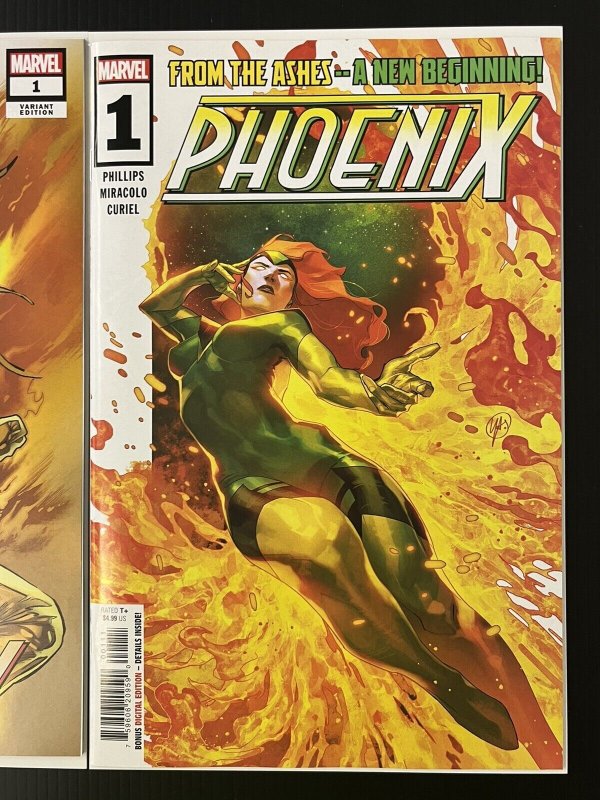 PHOENIX #1 CVR A + 1:25 GREG LAND VAR SET OF 2 X-Men 2024 IN-HAND PROSHIPPER