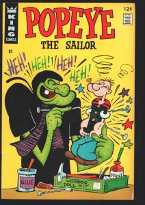 Popeye #85 1967-King-Sea Hag Voodoo cover-Sci-fi story-Rare-FN