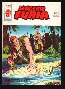 Sargento Furia Vol. 2 #28 1973-Cover is a slight variation from the U.S. edit...
