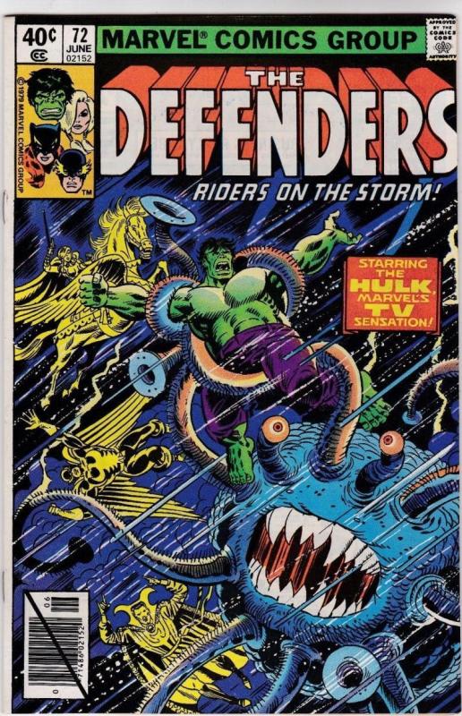 DEFENDERS #72, VF/NM, Hulk, Doctor Strange, Valkyrie, 1972 1979, Marvel