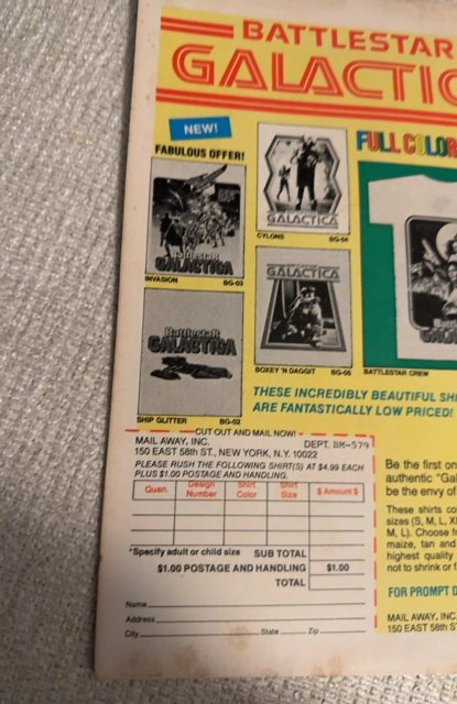 Daredevil #158 (1979)first frank miller-Death stalker foxing/staining on back