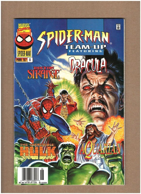 Spider-man Team-Up #6 Newsstand Marvel 1996 Dr. Strange Hulk Dracula VF/NM 9.0
