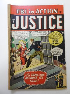 Justice Comics: FBI In Action #8 (#2) VG Condition!
