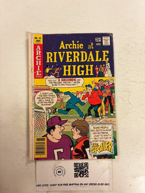 Archie at Riverdale High #45 GD Archie Comic Books 7 HH97