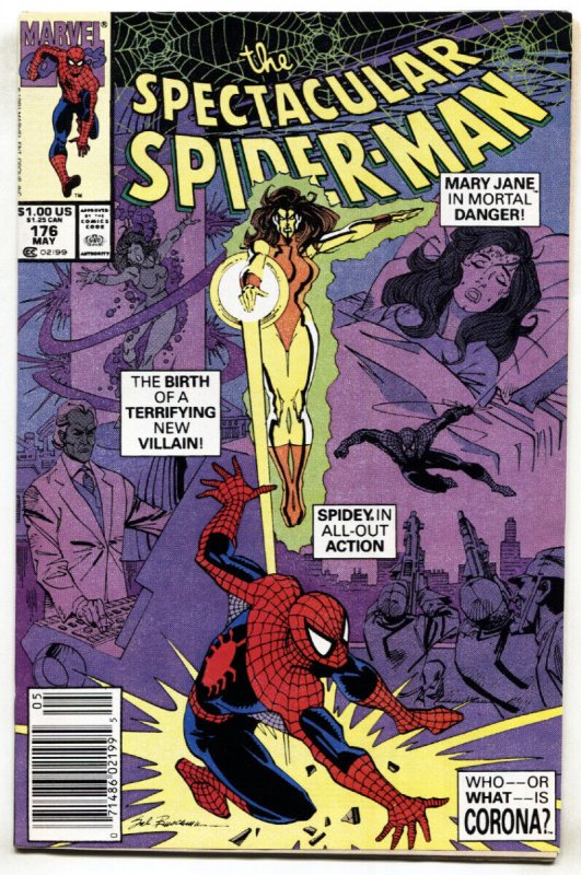 SPECTACULAR SPIDER-MAN #176  - 1st appearance CORONA-comic book