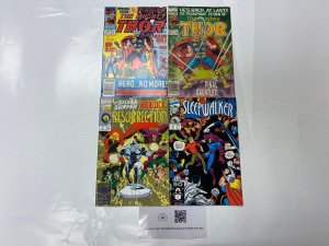 4 MARVEL comic books Mighty Thor #442 457 Surfer/ Warlock #1 Sleepwalker 50 KM19