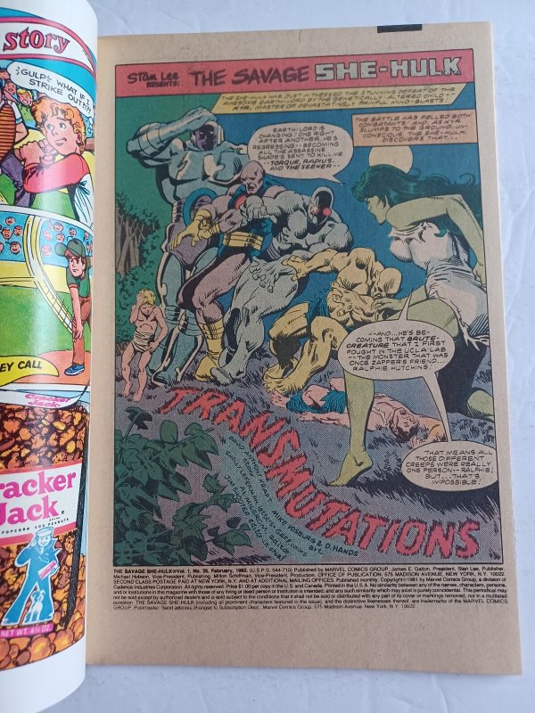 Savage She-Hulk #25 Double Sized Last Issue - 1982 - VF/NM
