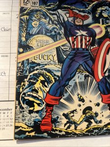 Captain America #107 1968 Marvel Red Skull Cover VG Silver Age