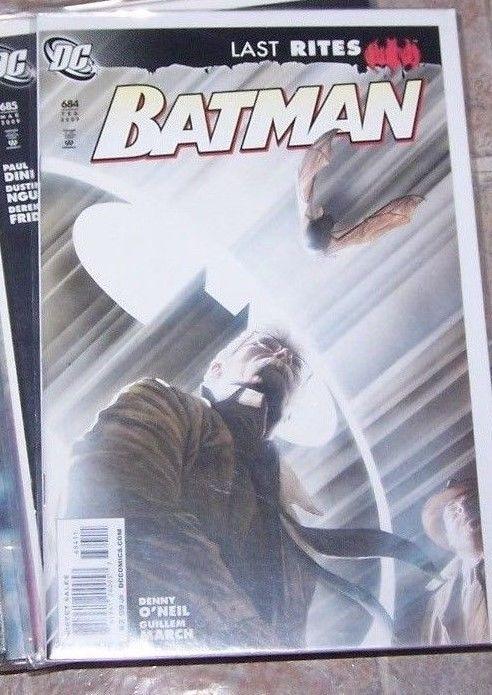 Batman #684 (Feb 2009, DC) ALEX ROSS COVER ! last rites gotham nightwing 