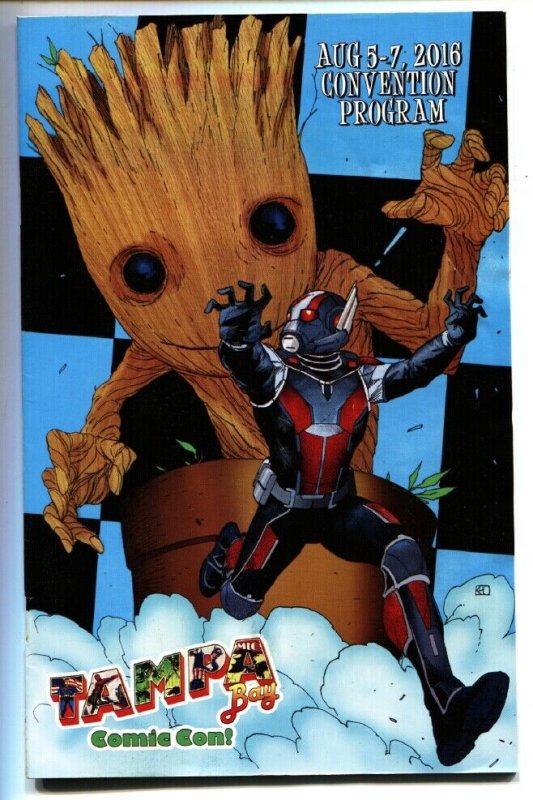 Tampa Comic Con Program 2016-Baby Groot / Antman cover 