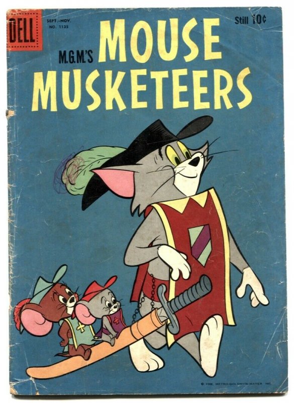 Mouse Musketeers- Four Color Comics #1135 1960 G