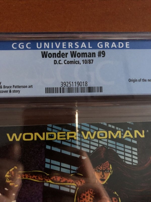 Wonder Woman (1987) # 9 (CGC 9.8) Origin Of New Cheetah