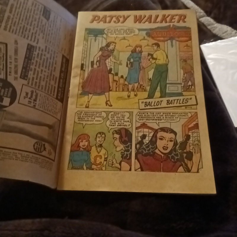 Patsy Walker #36 atlas comics 1951 golden age paper dolls good girl art book gga