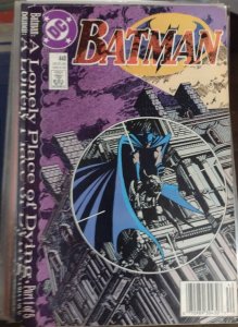 BATMAN # 440 1989 dc a lonely place of dying pt 1 +tim drake  KEY NEWSTAND VAR