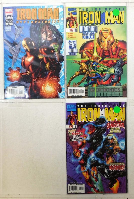Iron Man Lot of 3 #12, 18, Hypervelocity 1 (1999) Marvel Comics 1st Print