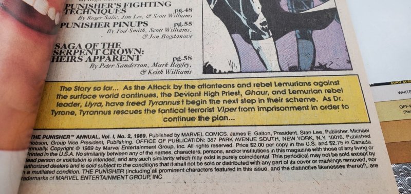 PUNISHER ANNUAL #2 1st battle of Punisher versus Moon Knight  WP NM/MT ?️