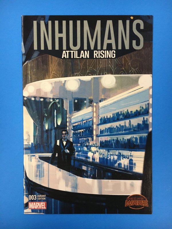 Inhumans: Attilan Rising #3 Alex Maleev Landscape Wraparound Variant (2015)