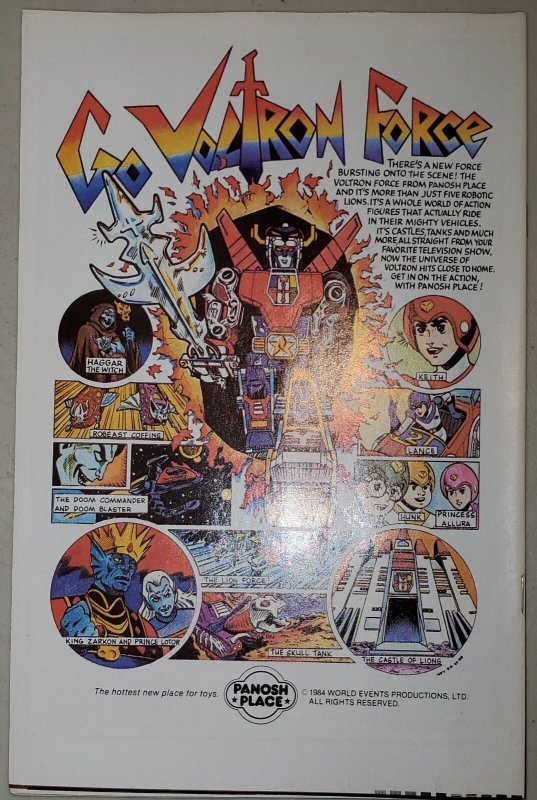 Voltron #1 First Appearance 1984 Modern Comics Newsstand Version (VFNM)