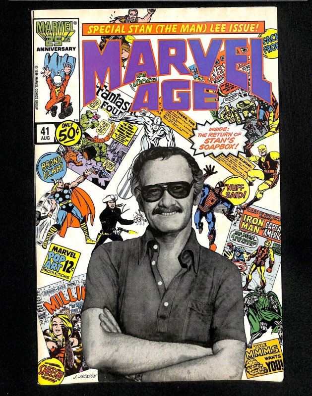 Marvel Age #41 Stan Lee Photo Cover!