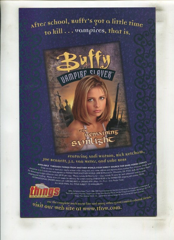 BUFFY THE VAMPIRE SLAYER #1/2 (9.2) WITH COA!! 1999