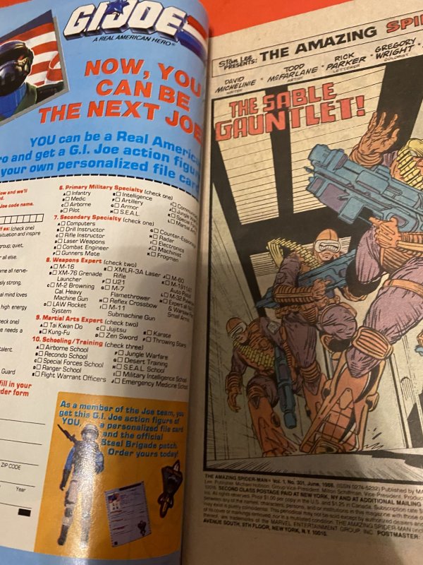 The Amazing Spider-Man #301 (1988) silver Sable