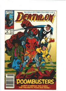 Deathlok #5 VF- 7.5 Newsstand Variant Marvel Comics 1991 Copper Age