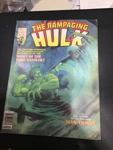 Rampaging Hulk #7 (1978) Man-Thing Hero werewolf by night TV! High-grade VF